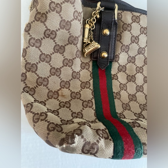 Gucci sherry line gg tote with charms - Picture 5 of 12